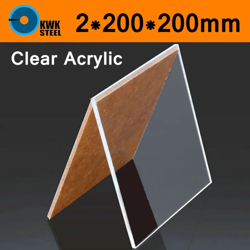 Clear Acrylic Perspex Sheet 2x200x200mm PU Plastic Panel Transparent Plate Cut Panels Shatter Resistant Clay Pottery Sculpture|sculpture|sculpture