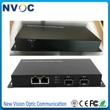 1000 м 2RJ45+ 1000 м 2SFP, евро зарядка, внешний источник питания, неуправляемый мульти SFP волоконно-оптический переключатель