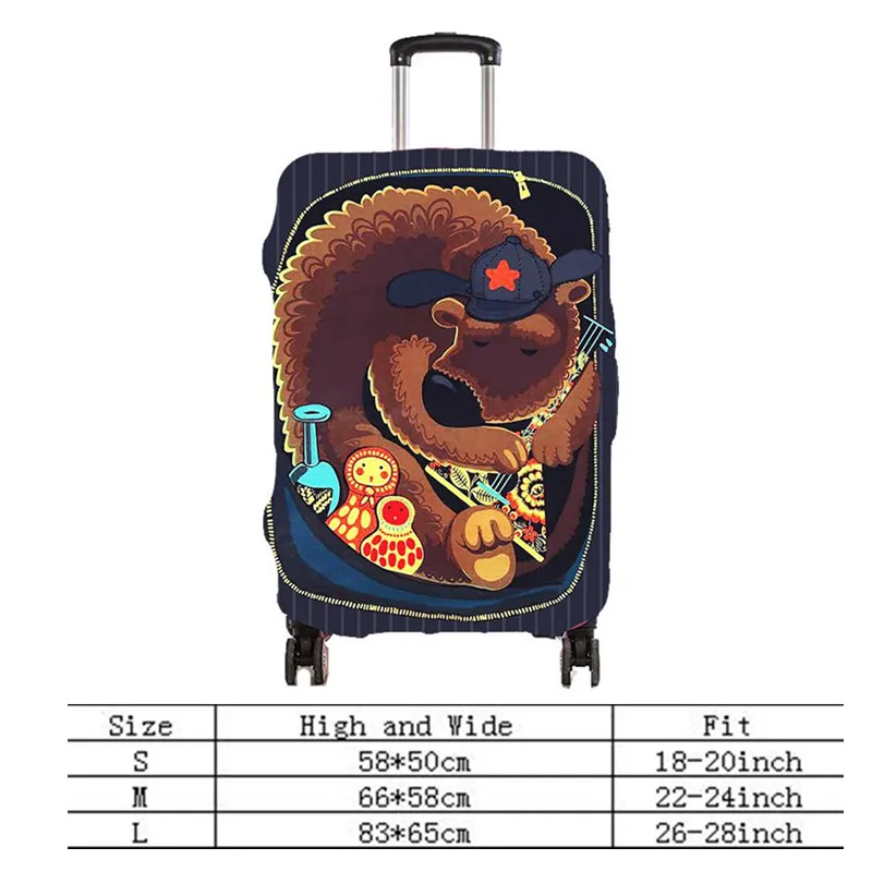 Fashion Suitcase Cover for Traveling Stretch Elastic Luggage Dust Cover Travel Accessories Apply to 18''-28'' Case for Suitcase Fashion Suitcase Cover for Traveling Stretch Elastic Luggage Dust Cover Travel Accessories Apply to 18''-28'' Case for Suitcase