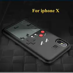 Уникальная Телефонные Чехлы для iPhone X Чехол ТПУ чехол тетрис игровой консоли внешний вид Защитная крышка подарок для ребенка