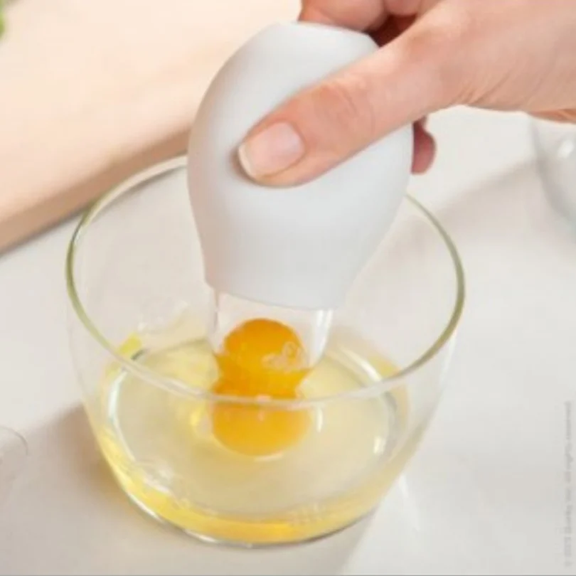 Высококачественный силиконовый желток для яиц белый разделитель фильтры кухонные принадлежности