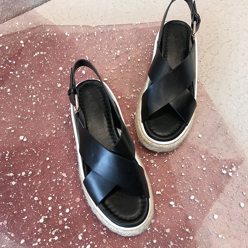 TXCNMB Новейшая летняя обувь женские сандалии из натуральной кожи женская простая пляжная обувь женская повседневная обувь женские сандалии на плоской подошве