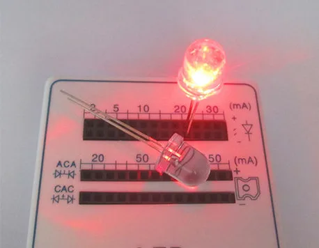 

8mm Red Straw Hat Light LED Emitting Diode Ultra Bright Lamp Bead Plug-in DIY Kit Practice Wide Angle 8 mm 200pcs/lot