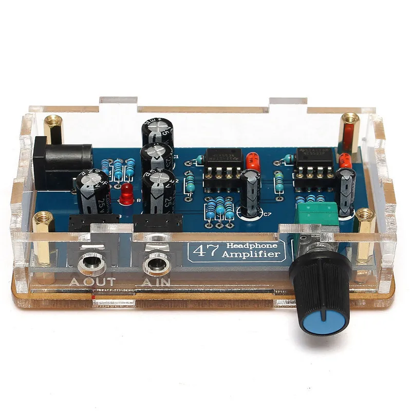 Один источник питания Портативный HIFI усилитель PCB AMP DIY Kit для DA47 Наушники Аксессуары электронные части