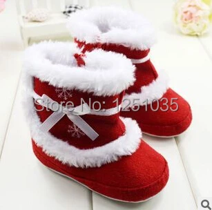 Baby red boots baby girls toddler soft bottom boots baby snow boots winter baby  toddler shoes Free shipping