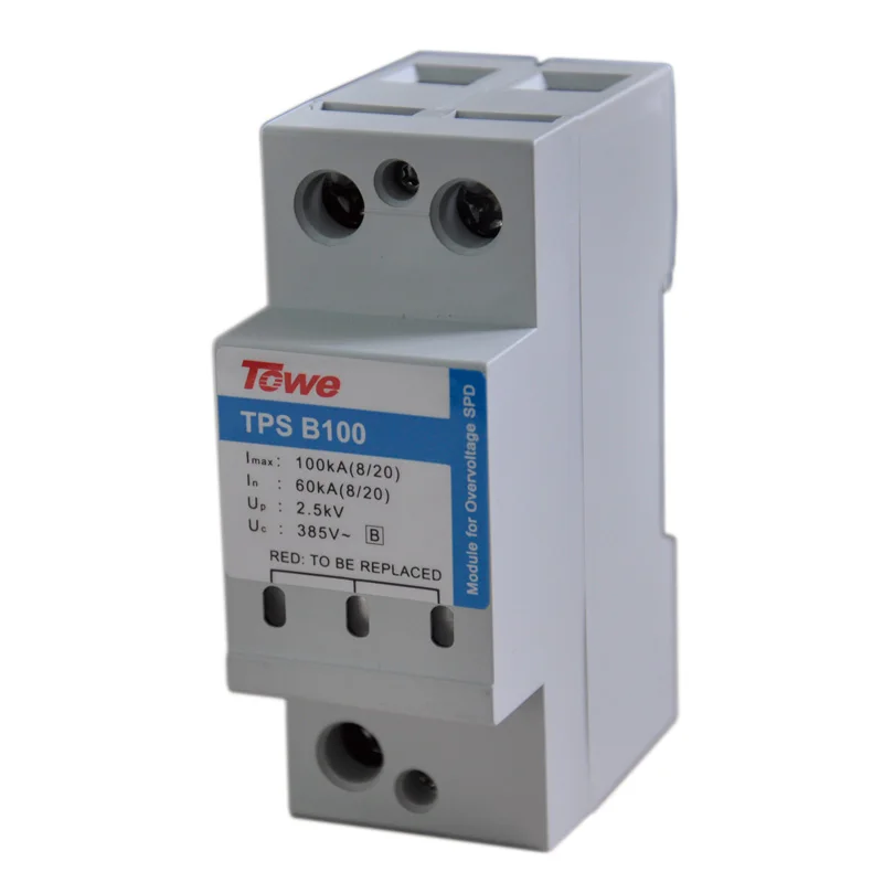 TOWE AP B100 CLASS B Unipolar high energy surge protector Imax100KA(8/