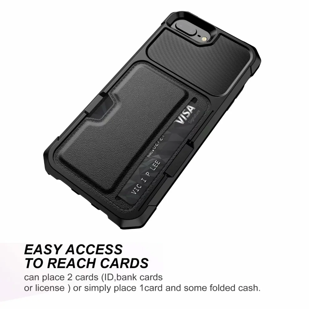 Для iPhone X 6 6s 7 8 plus Чехол Премиум PU кожаный бумажник слот для карт ударопрочный автомобильный держатель Магнитный абсорбционный чехол для телефона