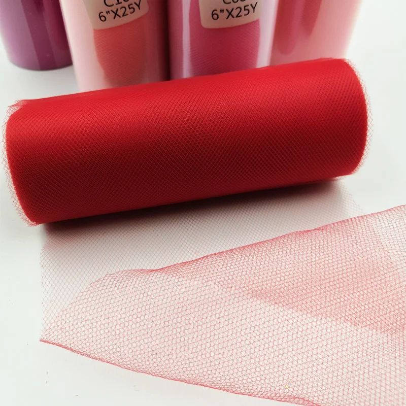 Baby Shower Wedding Decoration Tulle Roll 25yards 15cm Tulle Fabric Spool Tutu Skirt Event Festive Party Supplies