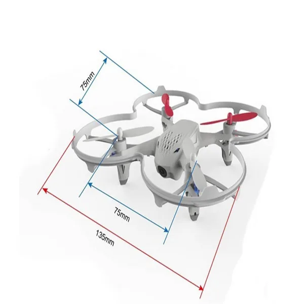 Оригинальный Hubsan H107D FPV X4 5 8G 4CH 6 осевой Радиоуправляемый квадрокоптер с HD камерой
