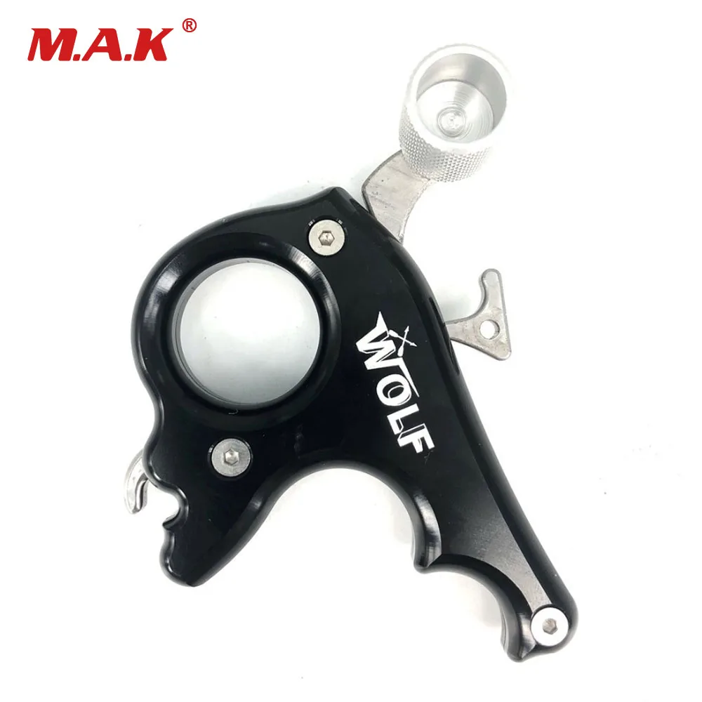 3 Fingers 5 Color Caliper Release Wrist Clamp Type Hook Type for Compound Bow Archery Outdoor