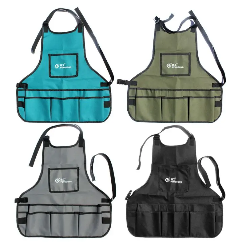 

Electrician Hardware Toolkit Apron Waterproof Oxford Cloth Multi Organize Pockets Storage Pouch Portable Worker Use Tool qiang