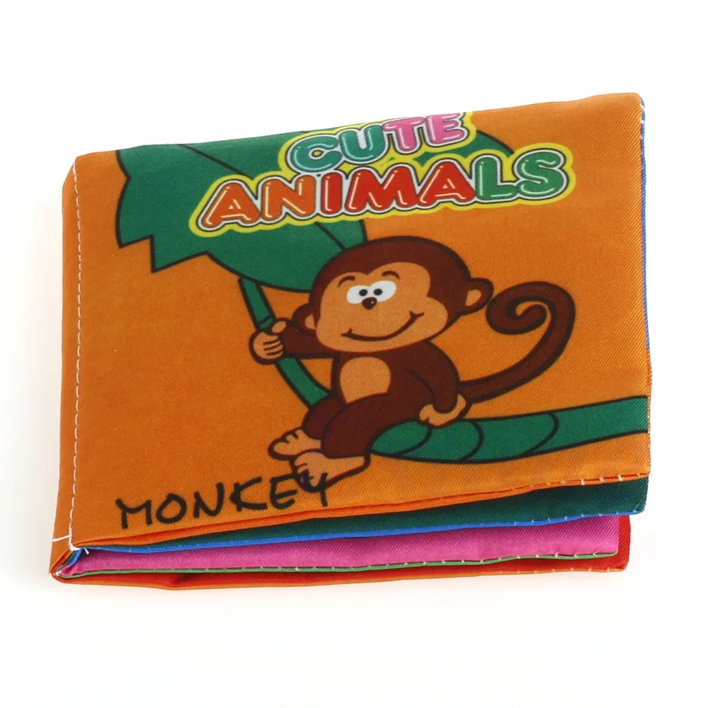 

Kids Children Animals Learning Developmental Cloth Book Educational