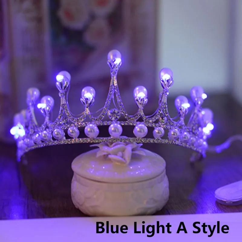 Blue Light Tiaras