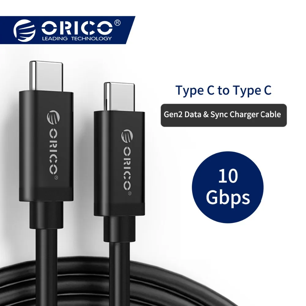 

ORICO USB C Cable Mobile Phone Type C Cables USB C to USB C Fast Charging Data USB Cable For MacBook Samsung S8 S9 Huawei P20