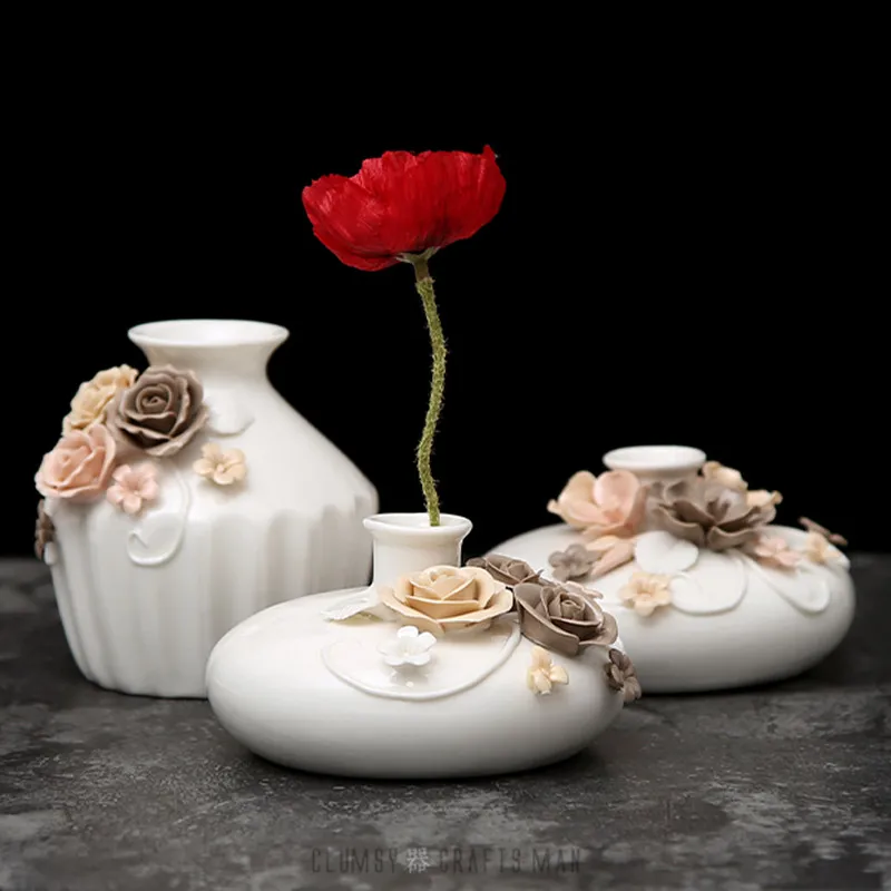 Chinese Modern Ceramic Vase for Wedding Decoration Home