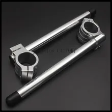 Хромированный Мотоцикл Универсальный гоночный высококачественный алюминиевый сплав отдельный руль 31 мм 32 мм 33 мм 35 мм 37 мм 39 мм 41 мм 51 мм