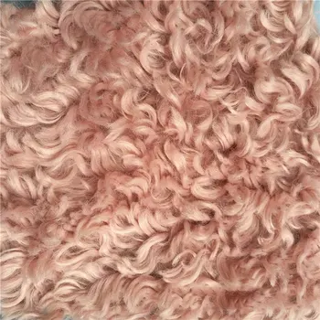 

High quality cashmere loop fashion plush artificial fur long hair curled velvet hair2cm