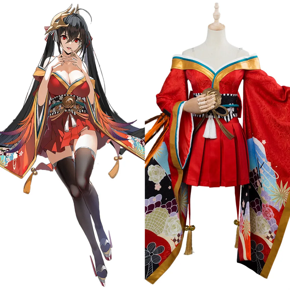 Game Azur Lane Cosplay Ijn Taiho Sakura Empire Costume Dress Adult 