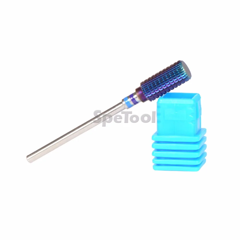 SpeTool высококачественный Nano Blue Coatin карбид-вольфрамовый ногти бит аксессуар для электрического маникюрного станка Дизайн ногтей салон Pro инструменты D49