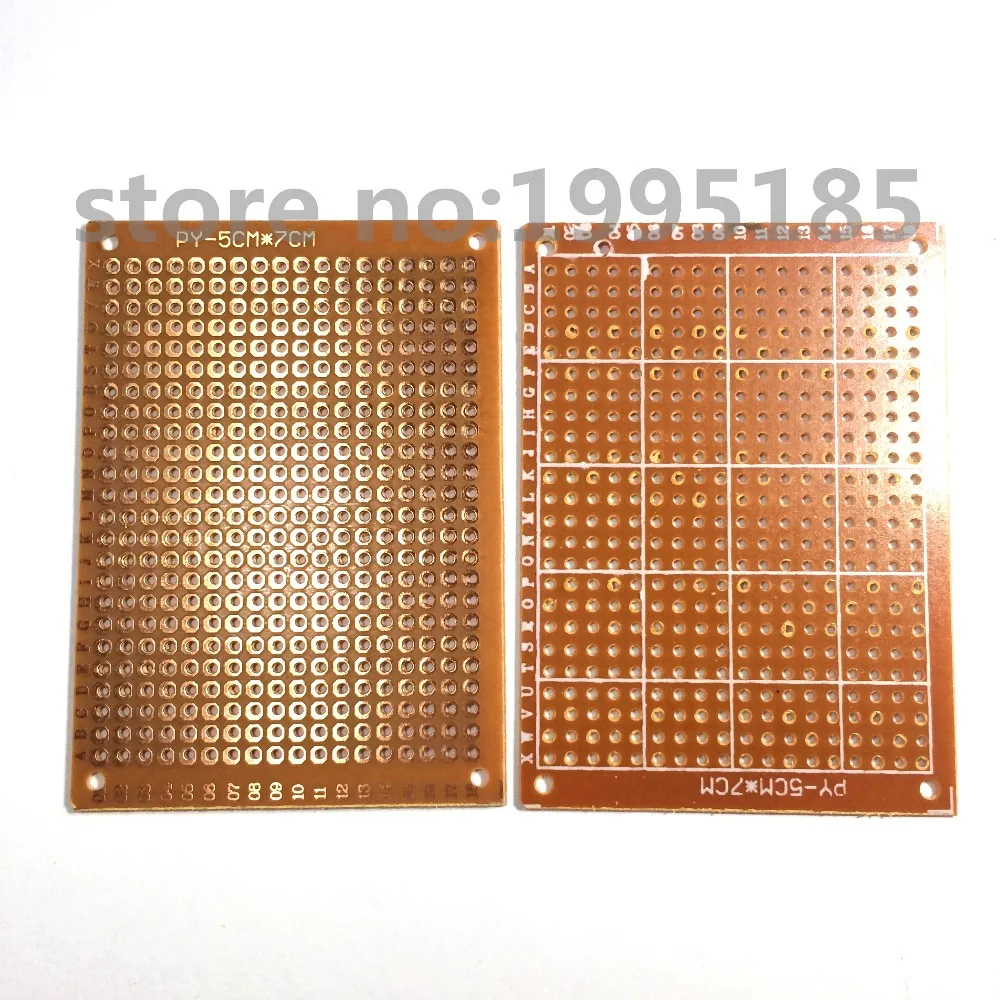 

10Pcs/LOT 5x7cm 5x7 Prototype Paper Copper PCB Universal Experiment Matrix Circuit Brand NEW