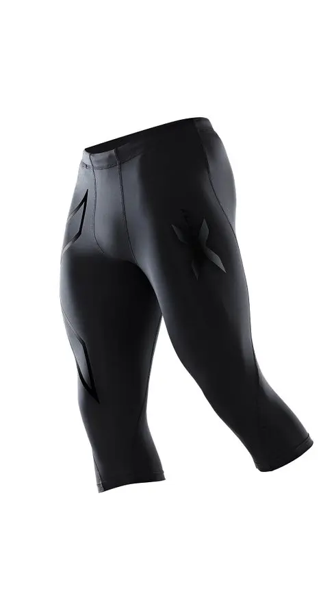 Discount Price men's 3/4 Compression Tights Mid Skinny Pencil Pants Calf-Length Gym Pants Jogging gymnastics Wicking Free shipping