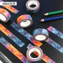 1Pcs Stars Sky Washi Tape Decorative Kawaii Washi Tape Scrapbooking Masking Tape Stickers Scrapbooking Washitape Masking Tape handsome boy washi tape 4 5cmx5m masking tape decorative scrapbooking japanese stationery washitape school supply material