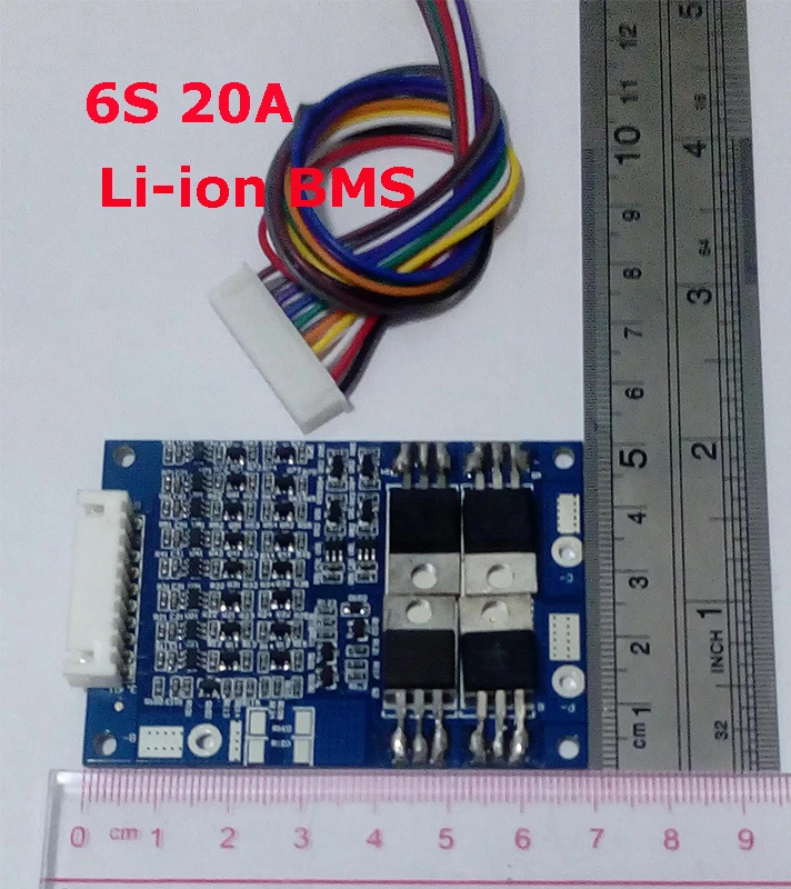 

6S 20A lipo lithium Polymer BMS/PCM/PCB battery protection board for 6 Packs 18650 Li-ion Battery Cell