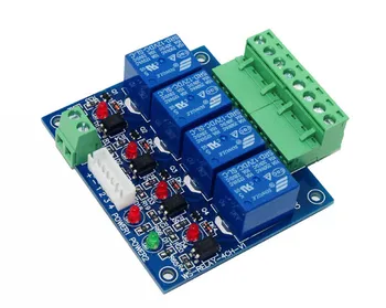 

best price DMX-RELAY-4 channel RJ45 10A*4CH dmx512 relays decoder use for DC12V led strip lights led lamp RGB led controller