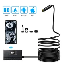 Wifi Endoscope Camera 1/3.5/5/10m Soft cable 14.2mm HD 1520P For IOS Android Phone Borescope Mini Camera Pipe PCB Car Inspection Wifi Endoscope Camera 1/3.5/5/10m Soft cable 14.2mm HD 1520P For IOS Android Phone Borescope Mini Camera Pipe PCB Car Inspection