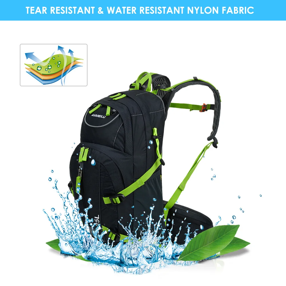 Sale 25L Water-resistant Cycling Bicycle Bike Shoulder Backpack Ultralight Outdoor Sports Riding Hydration Water Bag with Rain Cover 23