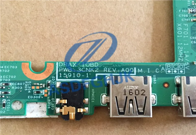 

FOR Dell Inspiron 11.6" 11-3000 Series Genuine Audio Jack USB Board G7D57 0G7D57 0MH4F6 MH4F6 UP1267 100% Test ok