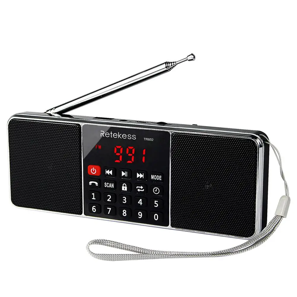 

Car Radio Autoradio For RETEKESS TR602 Mini AM FM Stereo Radio With Wireless MP3 Player Speaker AUX Input Sleep Timer Car Stereo