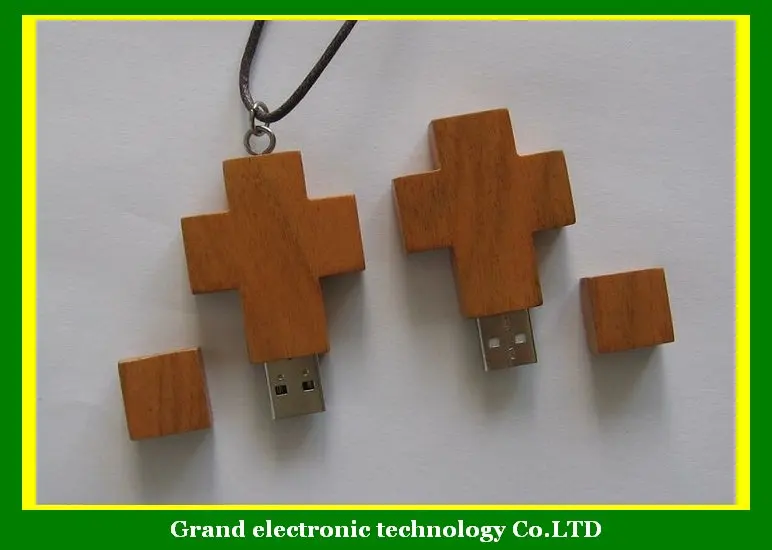 Gift Wooden Cross Usb key pen drive 1gb 2gb 4gb 8gb 16gb 32gb usb flash