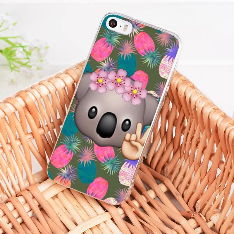 MaiYaCa For iphone 7 8 6 X Case Cartoon animal Cute Koala Art Collage Phone Case for iPhone 8 7 6 6S Plus X 5 5S XS XR XSMAX