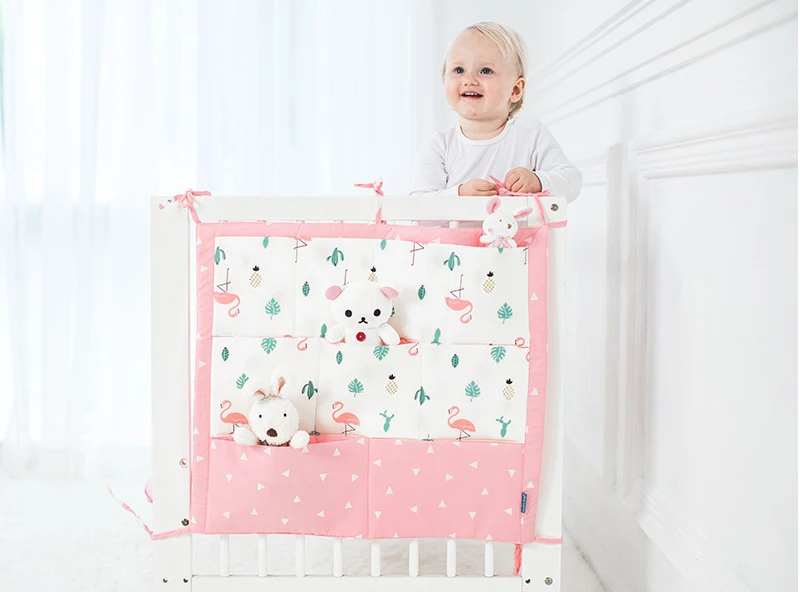 9 Pockets Cotton Crib Hanging Storage bagBumpers AliExpress