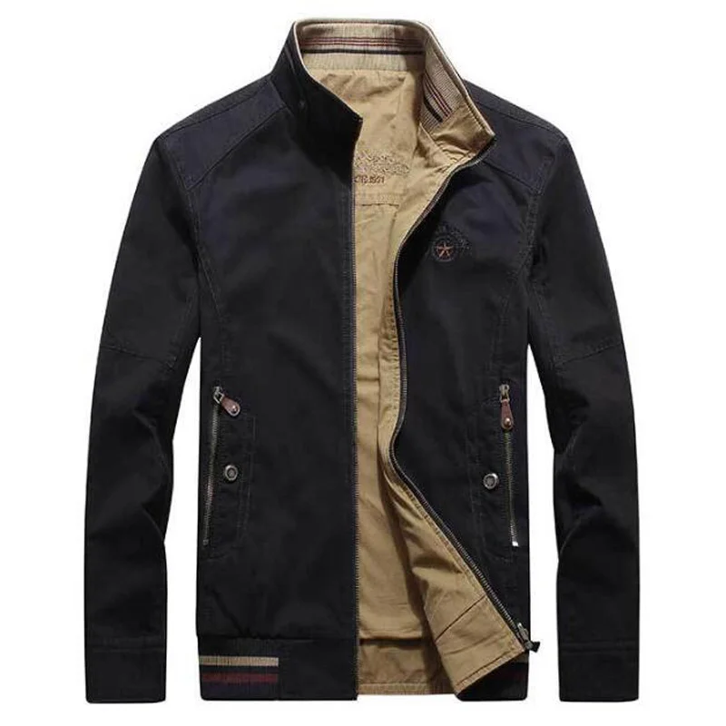 2019 Bleu Outwear Offre Usure Spéciale Green Veste Marque Double kaki Chaqueta face Hommes Militaire De Shierxi army Zipper Hombre Pied Col eWIYEDH29