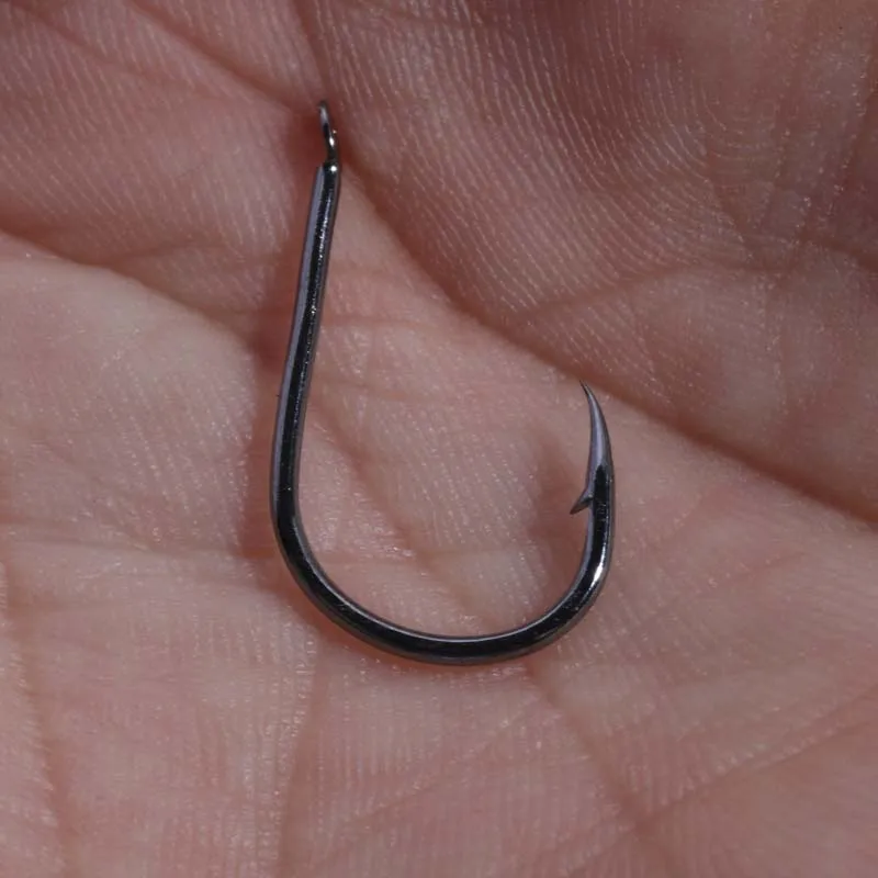 POETRYYI Size #1-15 High Carbon Steel Circle Owner Fishing Hooks Freshwater  Fishhook hole Strong carp fish tackle P30