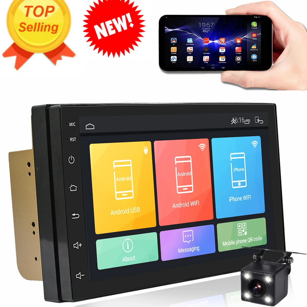 Rhythm new 2 din android 6.0 GPS car radio auto bluetooth audio