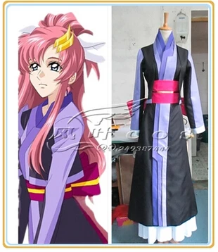 Free shipping Japan font b Anime b font SEED Lacus Clyne Kimono font b Cosplay b