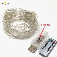 5/10M 50/100LED USB Remote Control Led String Lighting Silver Wire Fairy Light for Wedding Xmas Christmas Holiday Party Decor 5/10M 50/100LED USB Remote Control Led String Lighting Silver Wire Fairy Light for Wedding Xmas Christmas Holiday Party Decor