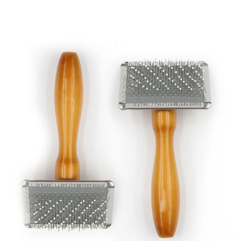 Pet Comb Dog Comb Plastic Handle Wire Comb Massage Beauty Comb Smooth