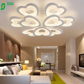 

Creative modern acrylic Heart led ceiling light home indoor ceiling lamp decoration luminarias para sala for living room bedroom
