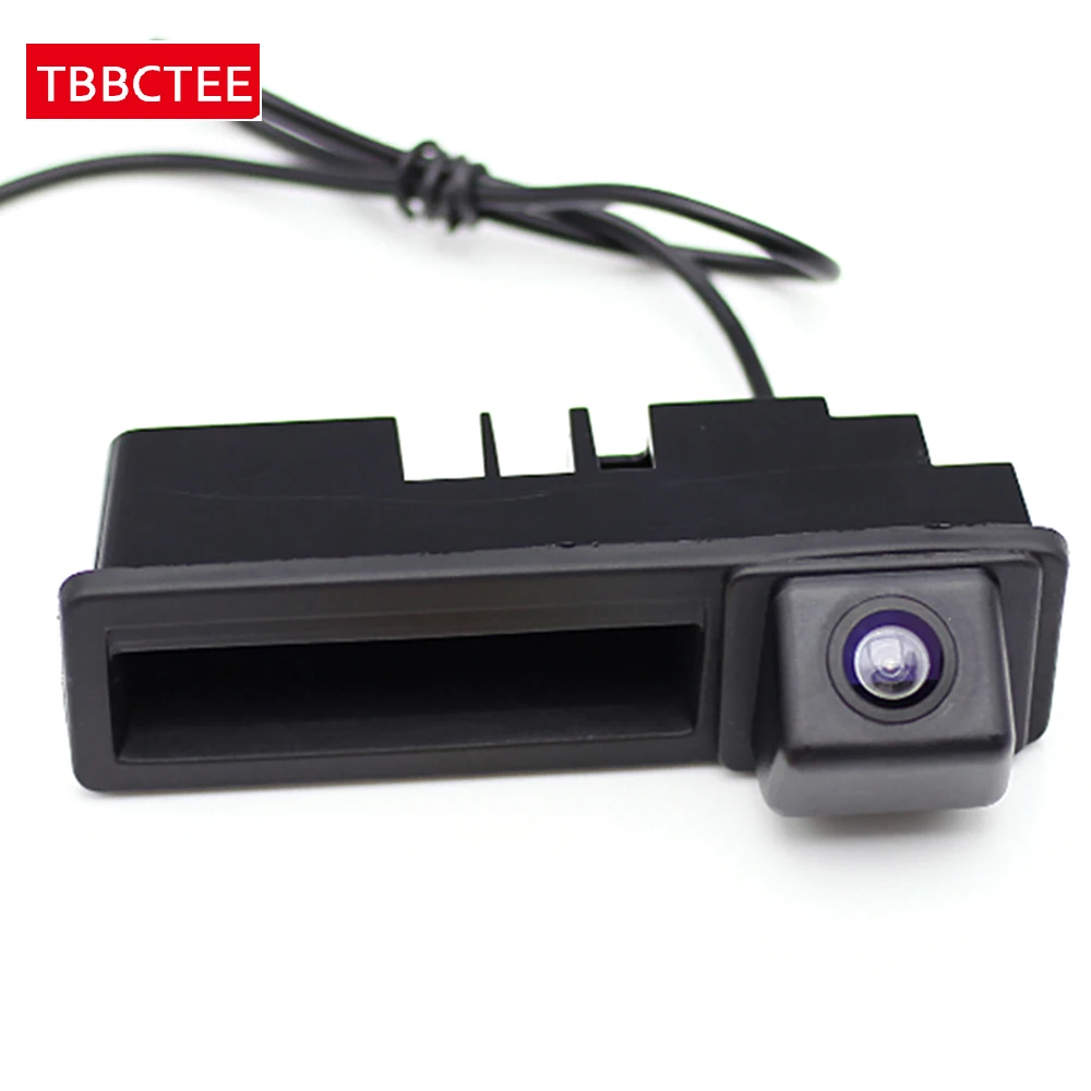 

For Audi Q7 2011-2012 Car Reverse Reversing Camera Trunk Handle Rear View Backup Parking Camera HD CCD Night Vision NTSC RCA