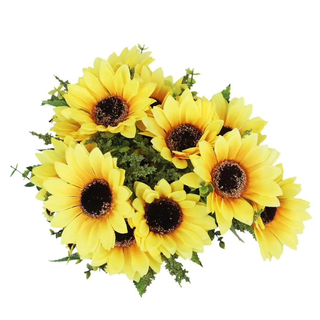 SZS Hot 1 x Artificial Sunflower Plant with 18 Flower SZS Hot 1 x Artificial Sunflower Plant with 18 Flower
