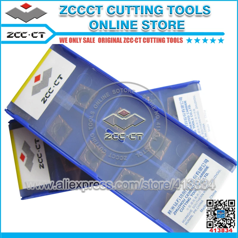 

ZCCCT cutting tools cnc turning inserts CCMT060202-EF and CCMT09T302-EF YBG205 for finishing of stainless steel