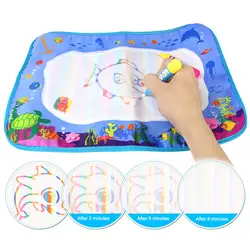 2018 новый малыш Magic водный коврик для рисования с радугой образцы цветов планшет для рисования водой подарок для детей