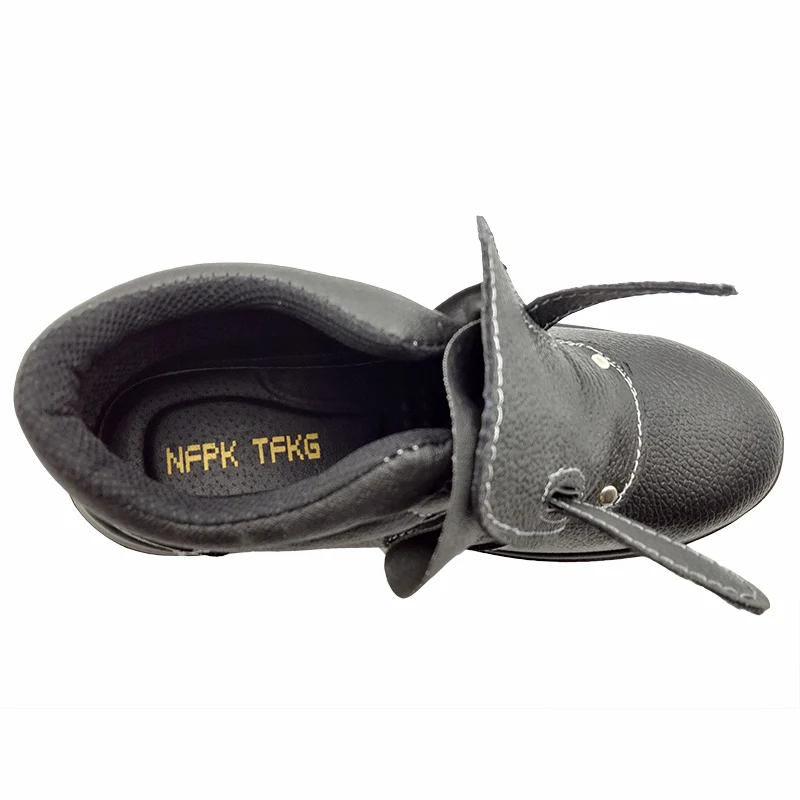 Мужские модные черные ботинки со стальным носком размера плюс; Безопасная рабочая обувь для электросварки; рабочие ботинки из натуральной кожи; защитная обувь