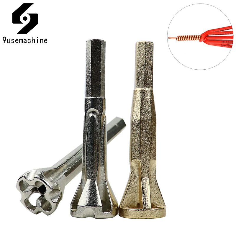 

Electrician Wire Twisting Tool Automatic Wire Stripper BV 2.5-4/4-6 Square 5 Wire Cable Quick Connector Peeling Twister Device