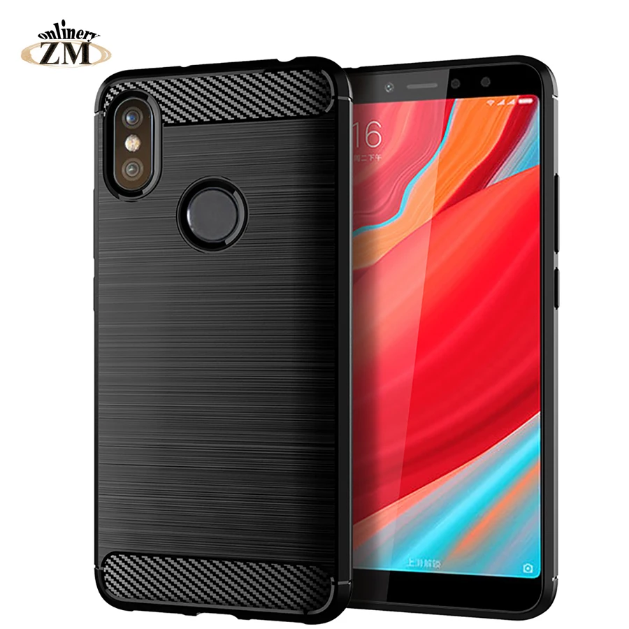 cheap ZMonlinery Ultra Thin TPU Cases For xiaomi redmi S2 6 Y1 Y2 Silicone Carbon Fiber Cover For xiaomi redmi Y1 lite Y2 Cover