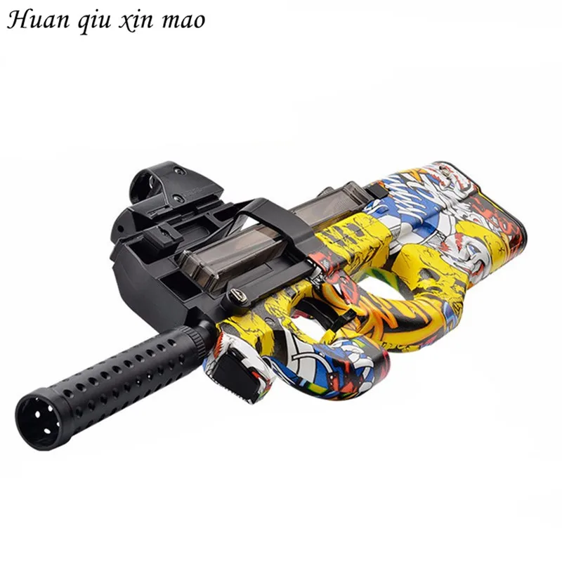 P90 Graffiti Edition Electric Toy Gun Soft Water Bullet Bursts Gun Live CS Assault Snipe Weapon Outdoors Toys For Children P90 Graffiti Edition Electric Toy Gun Soft Water Bullet Bursts Gun Live CS Assault Snipe Weapon Outdoors Toys For Children